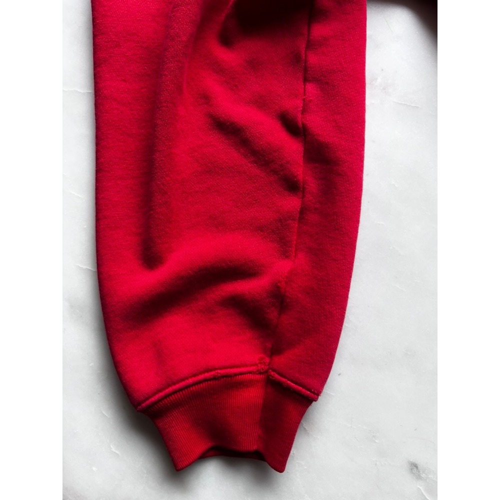 Talbots Vintage Fair Isle Mock Neck 3/4 Sleeve Sweater Red Cotton size medium - Picture 13 of 16
